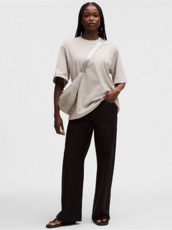 lululemon athletica Tops - lululemon Heavyweight Cotton Oversized T-Shirt Down Size S NWT